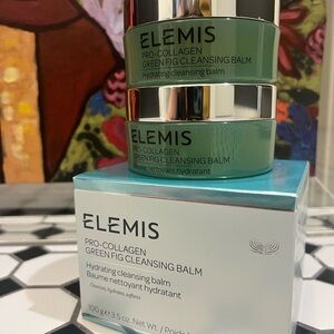 ELEMIS Green Fig Cleansing Balm - Green and Silver Jars